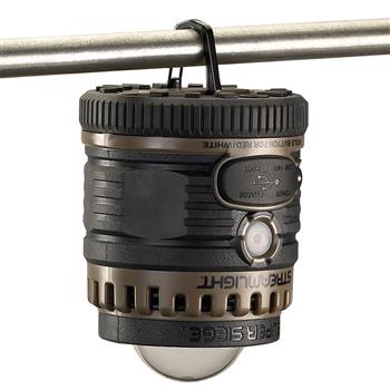 Streamlight Super Siege Lantern spring-loaded D-rings on the top and bottom of the light