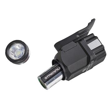 Streamlight Vantage II battery is located behind the lens cap