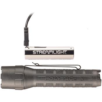 Streamlight PolyTac X USB LED Flashlight includes a rechargeable battery