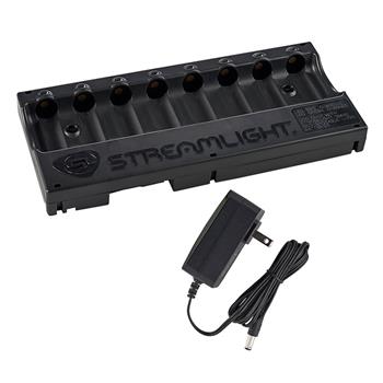 Streamlight® 8 Unit Bank Charger with 120V AC charge cord