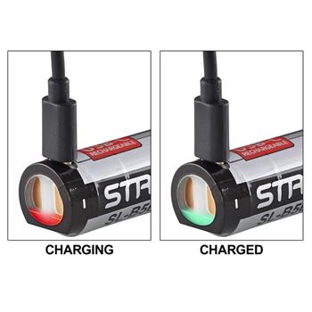 Streamlight Lithium Ion USB-C Battery has an integrated battery indicator
