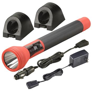 Orange Streamlight SL-20LP NIMH Rechargeable LED Flashlight with 120V AC and 12V DC Charger
