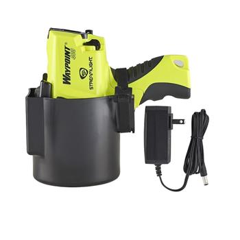Streamlight WayPoint 400 Spotlight includes holder and charge cord
