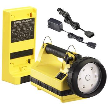 Yellow Streamlight E-Flood LiteBox Rechargeable Lantern Standard System