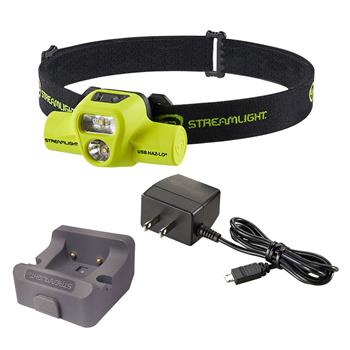 Streamlight® USB HAZ-LO® Headlamp with AC cord and charger base