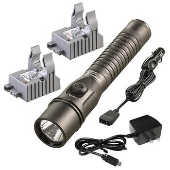 Streamlight Strion DS Rechargeable LED Flashlight with AC/DC charge cords and two bases