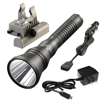 Streamlight Strion HPL with AC/DC charge cords and PiggyBack base