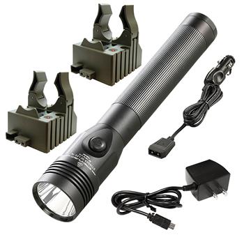 Streamlight Stinger DS LED HL Flashlight with AC/DC charge cords and two bases