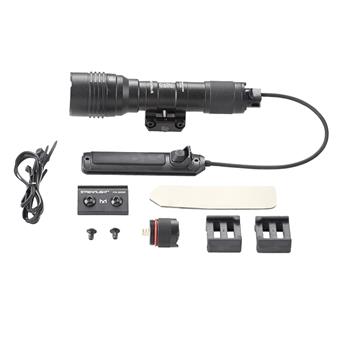 Streamlight ProTac Rail Mount HL-X include remote switch, push-button tailcap switch, M-Lok and retaining clips