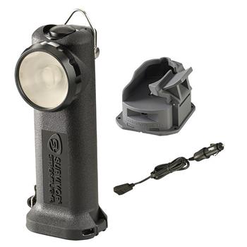 Black Streamlight Survivor LED Rechargeable Flashlight with DC Charge Cord and 1 Base
